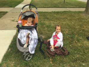 Watching the Perrysburg Bicentennial parade!